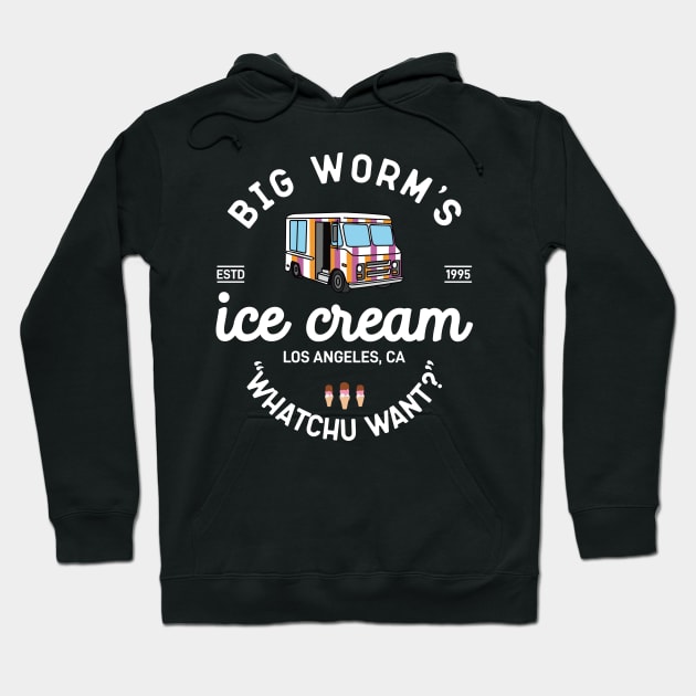 Vintage Big Worm Ice Cream Hoodie by themodestworm